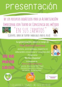 Presentación de los recursos didácticos para la Alfabetización Emocional con Teatro de Conciencia del método En Sus Zapatos 