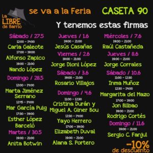 Se va a la Feria Caseta 90 La libre de barrio.