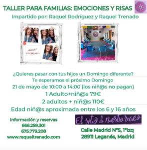 TALLER PARA FAMILIAS EMOCIONES Y RISAS 