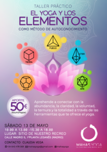 TALLER PRÁCTICO EL YOGA Y LOS ELEMENTOS