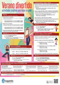 Talleres culturales para todas las edades en Verano.