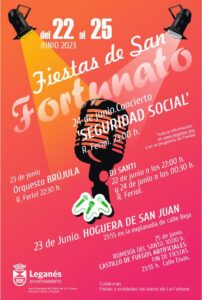 Cartel del programa de las Fiestas de San Fortunato.