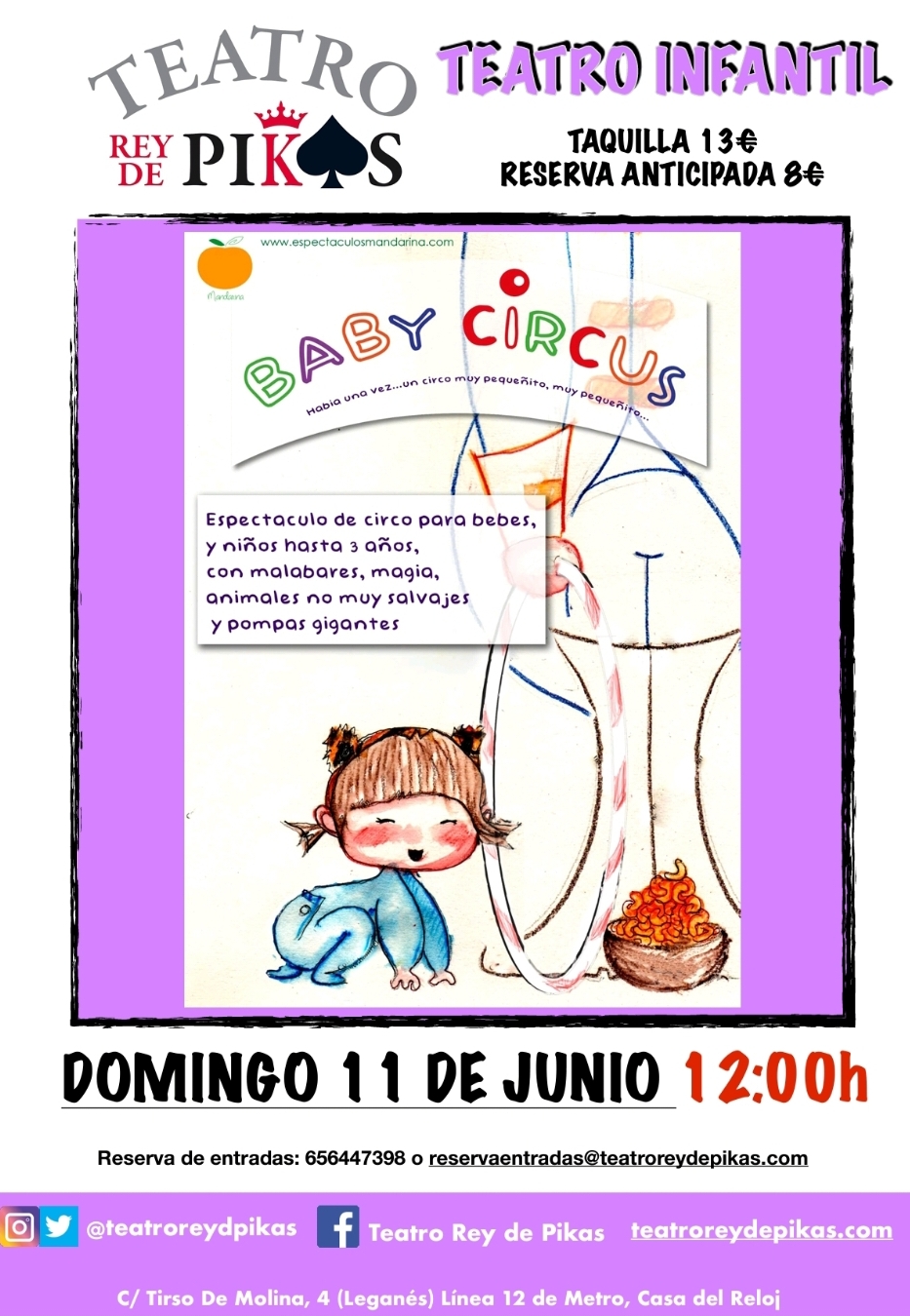 Obra de teatro infantil para bebés “Baby Circus”