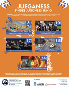 Jueganess cartel de junio