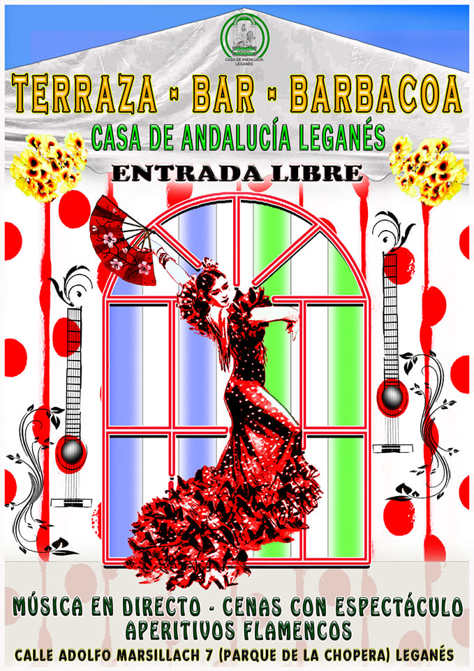 Terraza flamenca de Bar Casa de Andalucía Leganés.
