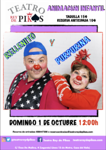 RELLENITO Y PURPURINA. Animación infantil.