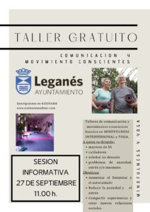 TALLER GRATUITO PARA MAYORES DE 55