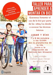 Taller para aprender a MONTAR EN BICI