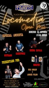 "LOCOMEDIA" Open Mic. Especial: #AMNISTÍA