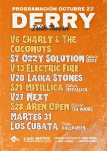Programación de Octubre 2023 en el Derry