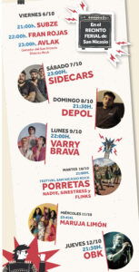 Conciertos de las Fiestas San Nicasio 2023 del 6 al 12 de octubre