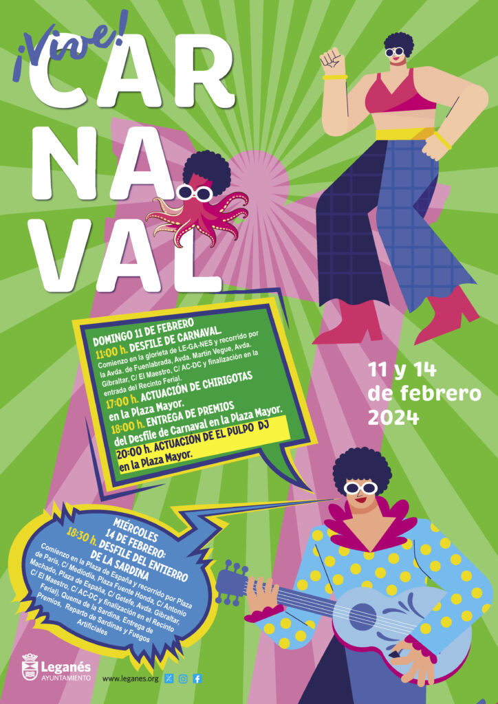 Programa de Carnaval de Leganés y La Fortuna 2024