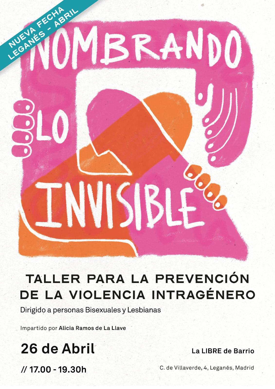 Taller prevención violencia intragenero en La Libre de Barrio