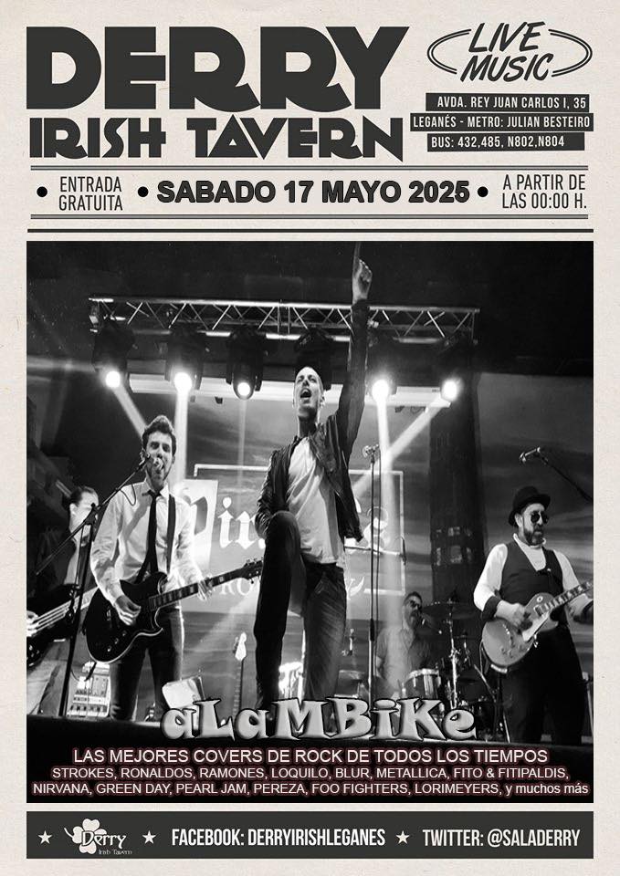 Concierto de rock de aLamBiKe en Derry Irish Tavern