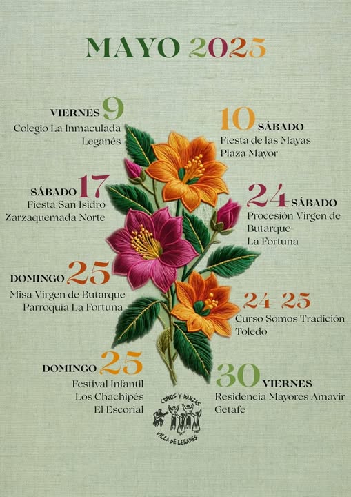 Folklore Casa de Extremadura de Leganés en mayo