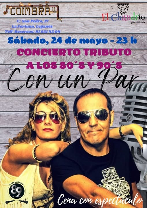 Concierto tributo Con un Par en Leganés