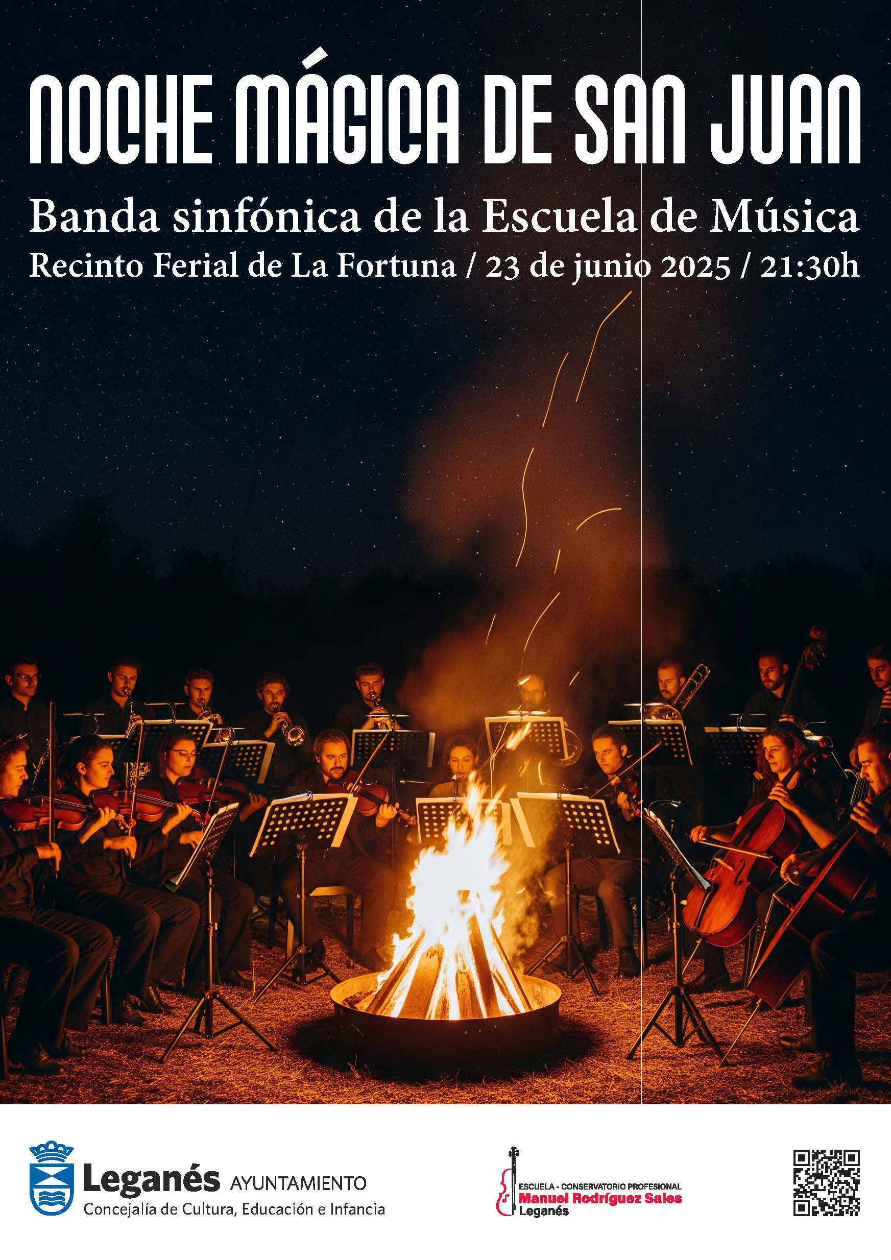 Banda Sinfónica de la Escuela de Música en la Noche de San Juan.