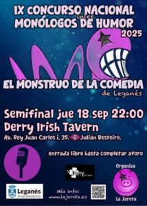 Fase Previa del IX Concurso de Monólogos de Humor 2025