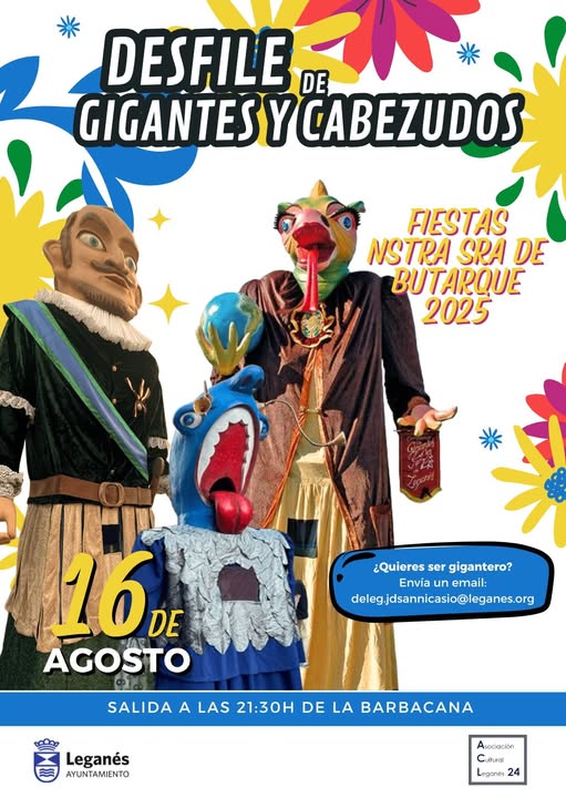Los gigantes y cabezudos de Leganés