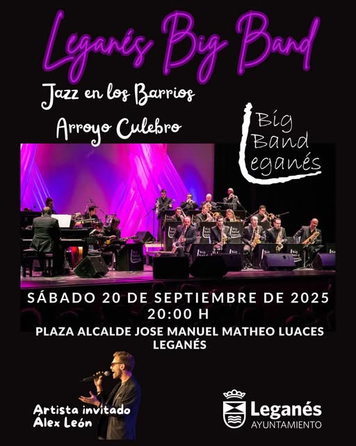 Leganés Big Band, Jazz en los barrios llega a Arroyo Culebro