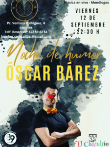 Show ÓSCAR BÁREZ en BOMBER Cocktail Bar de Leganés