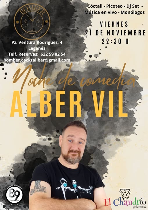Aventura COMICA con BOMBER en el Cocktail Bar de Leganés