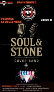 Soul & Stone concierto San Nicasio Distrito Rock Leganés