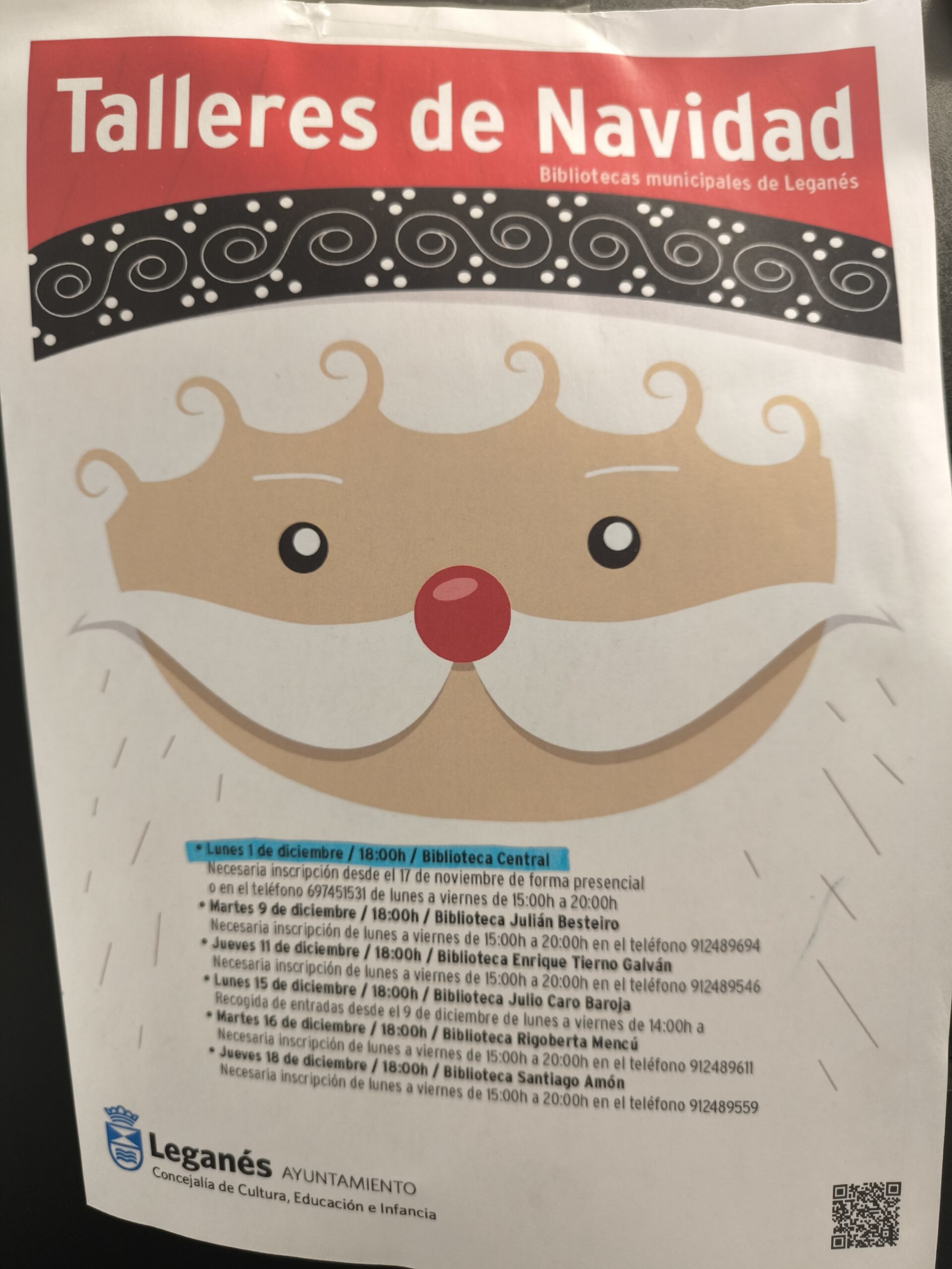 talleres navidad leganes