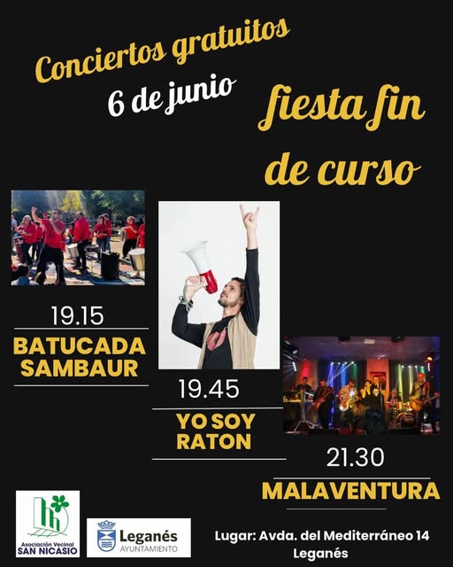 Conciertitos Fiesta Fin de Curso de la Asociación Vecinal de San Nicasio