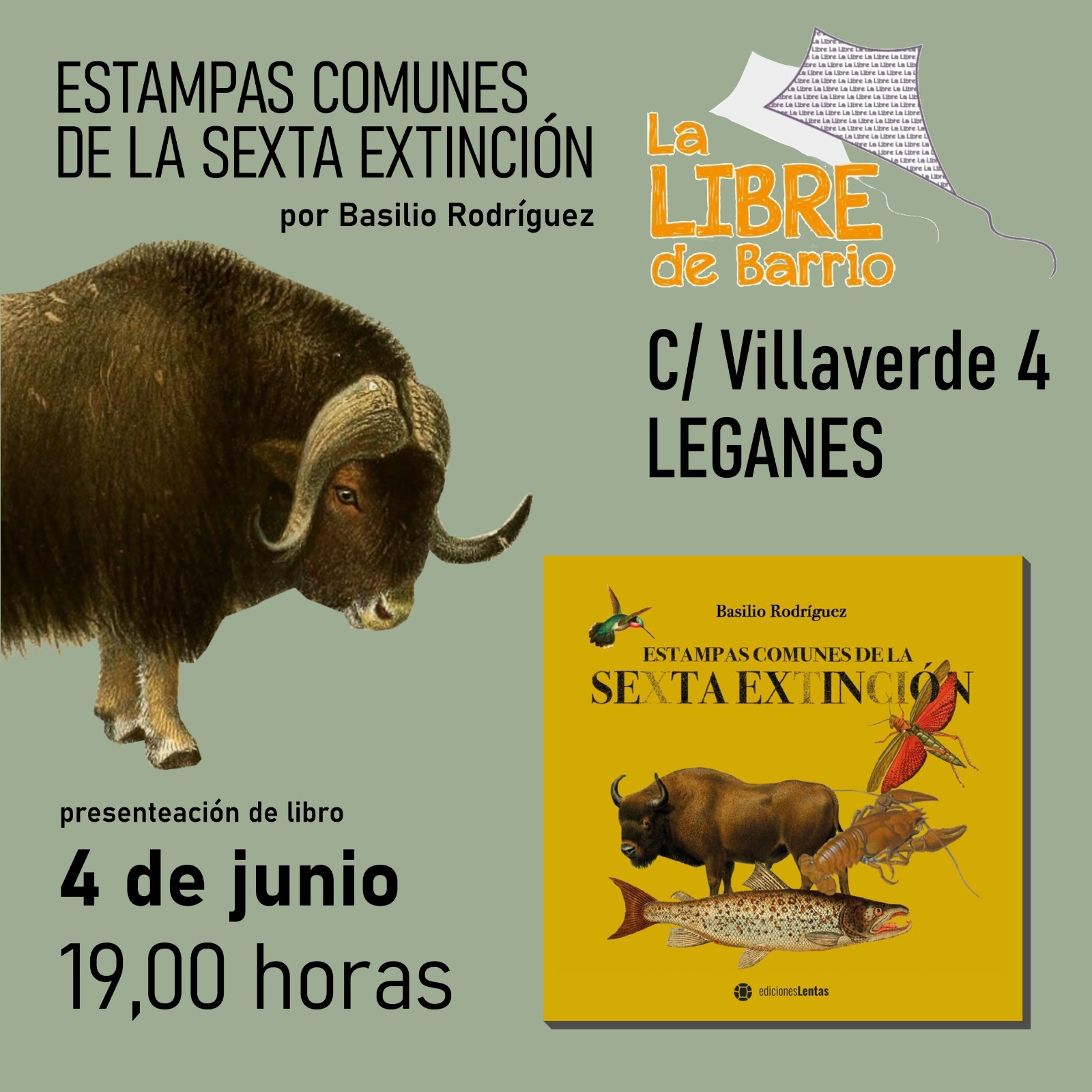 Presentación del libro: " Estampas comunes de la sexta extinción "
