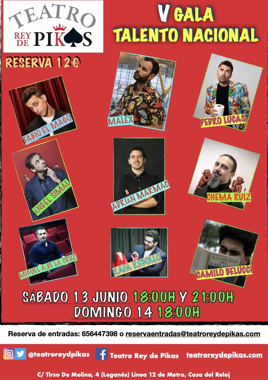 V GALA TALENTO NACIONAL en el Teatro Rey de Pikas