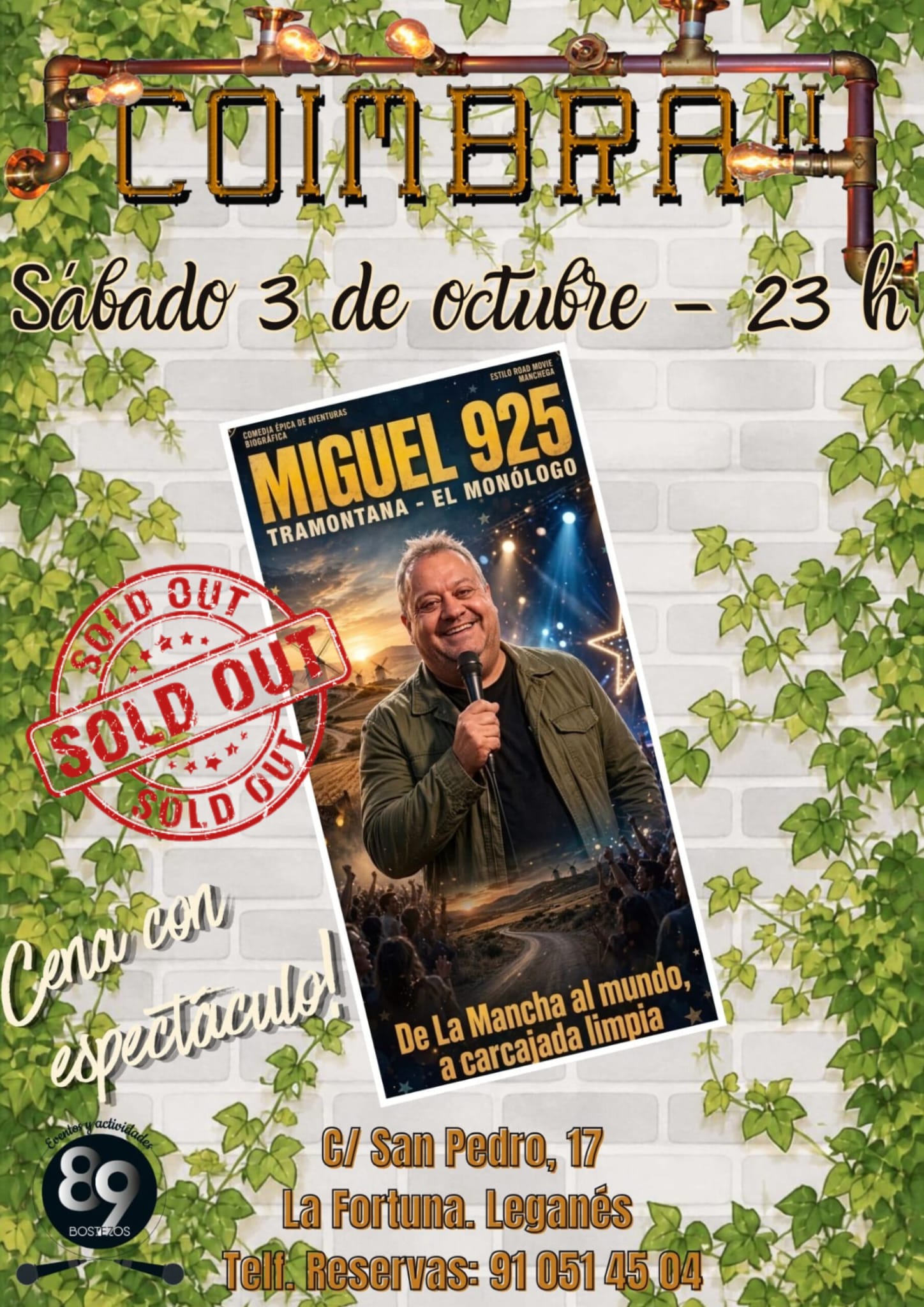 Cartel de Noche de monólogo Cómico Sorpresa en La Fuente