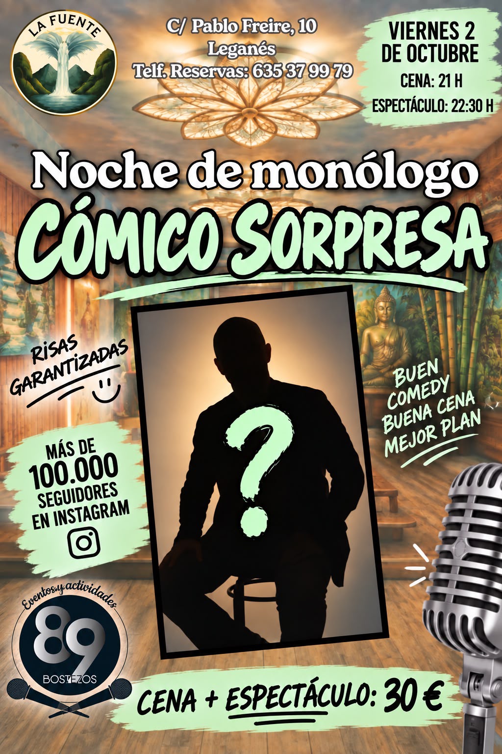Noche de monólogo: Cómico Sorpresa en La Fuente