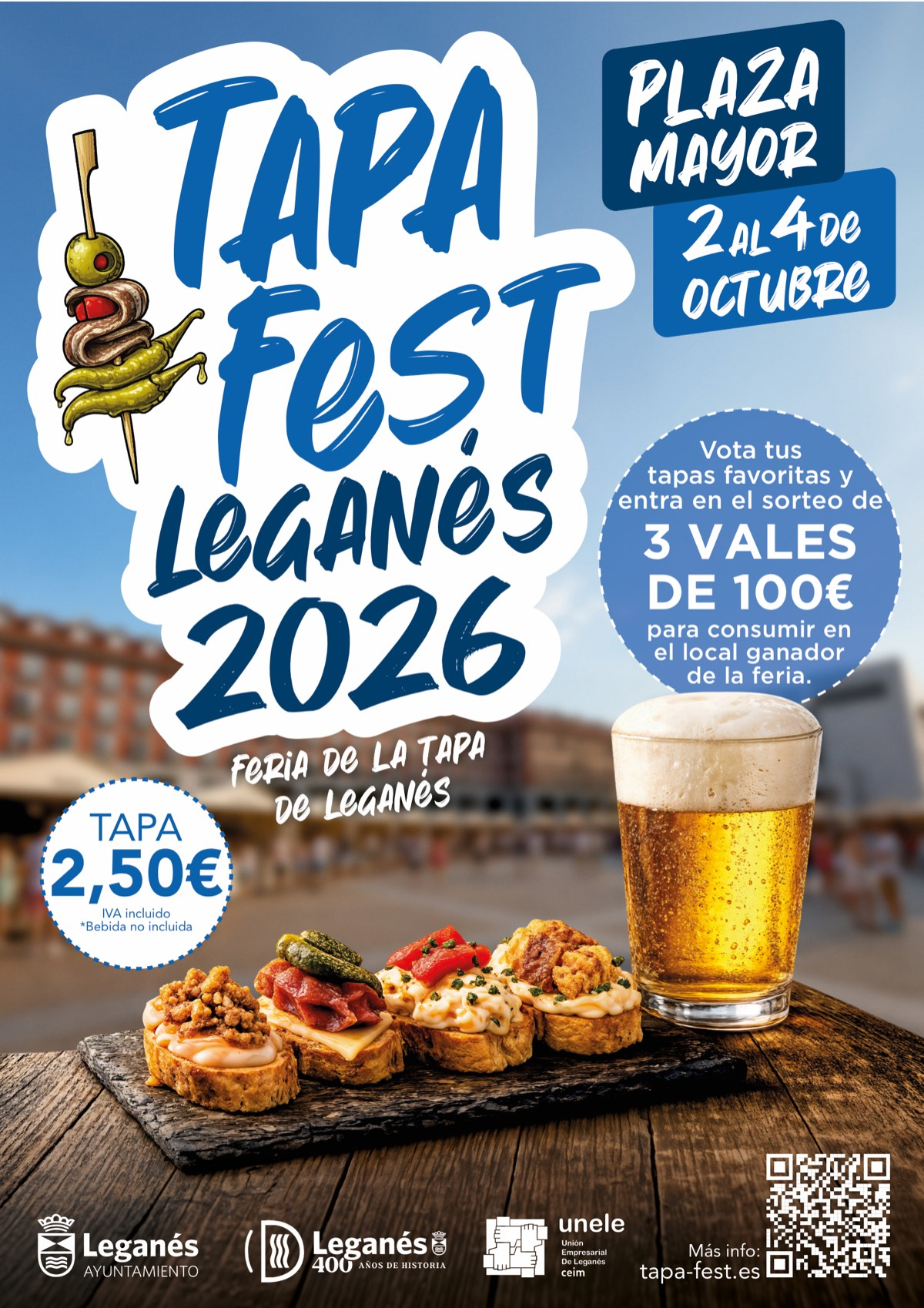 Cartel de Tapa Fest Leganés 2026