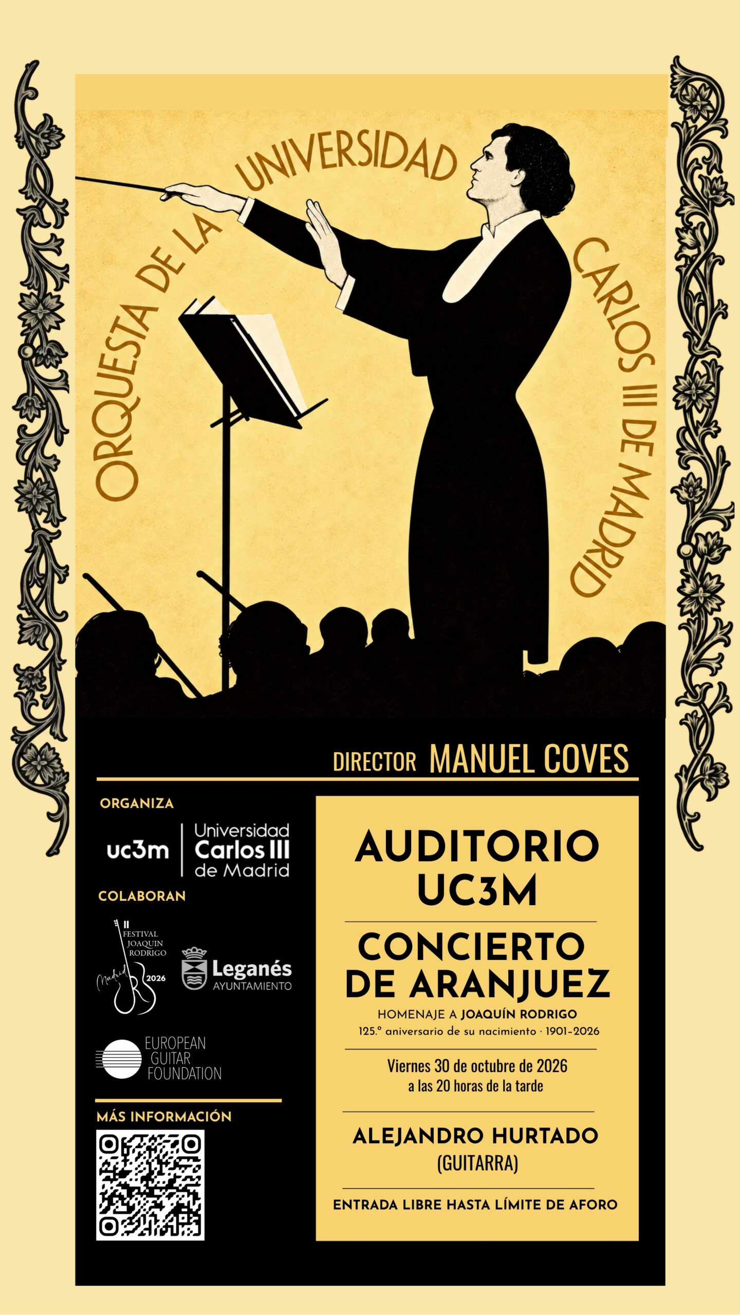 La Orquesta UC3M interpreta el CONCIERTO DE ARANJUEZ